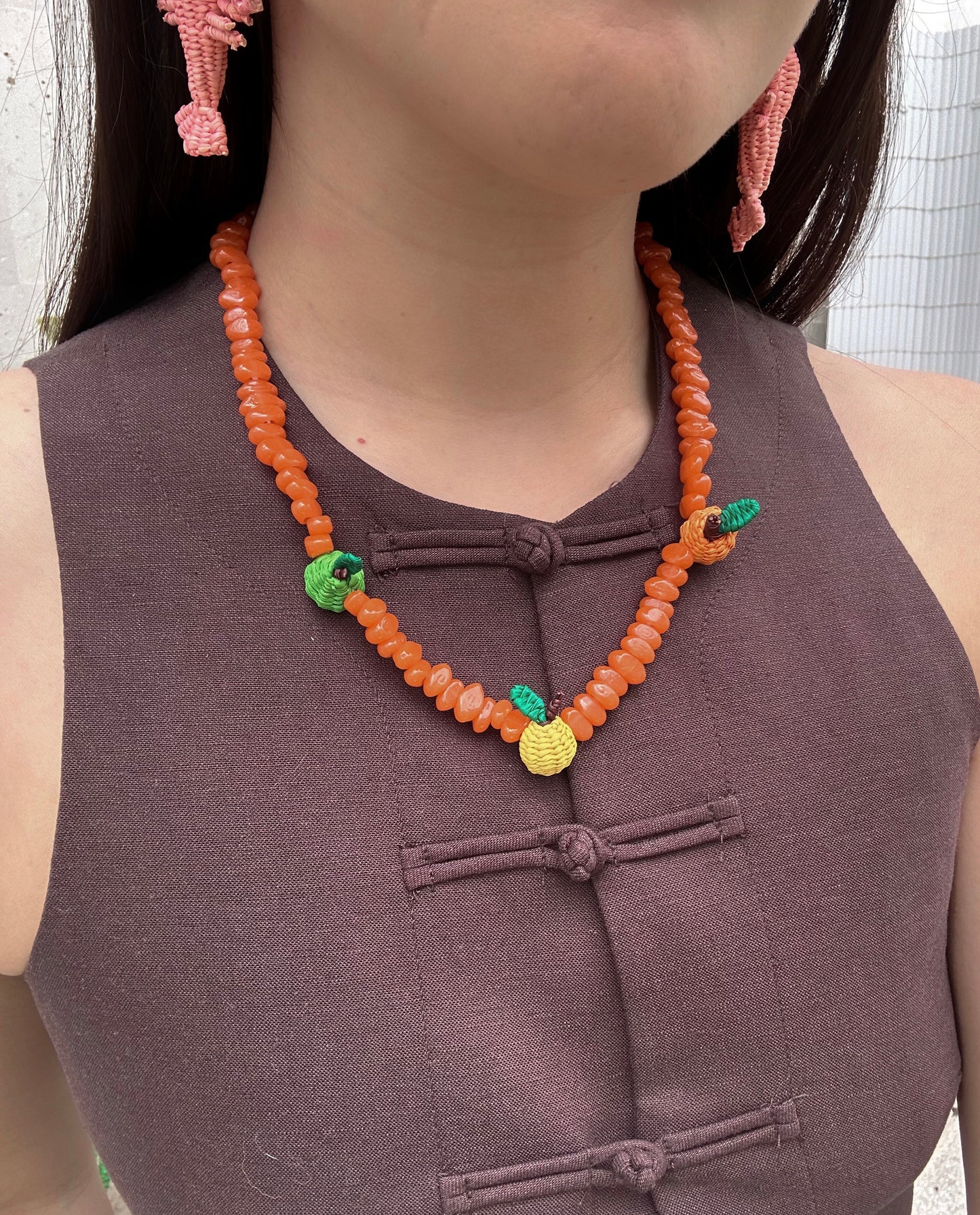Collar Pera, naranja y limón