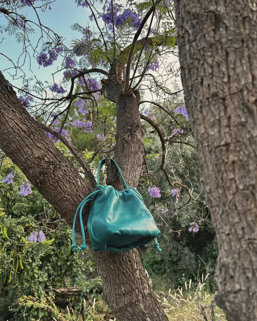 Angelita bolso bombonera piel (turquesa)