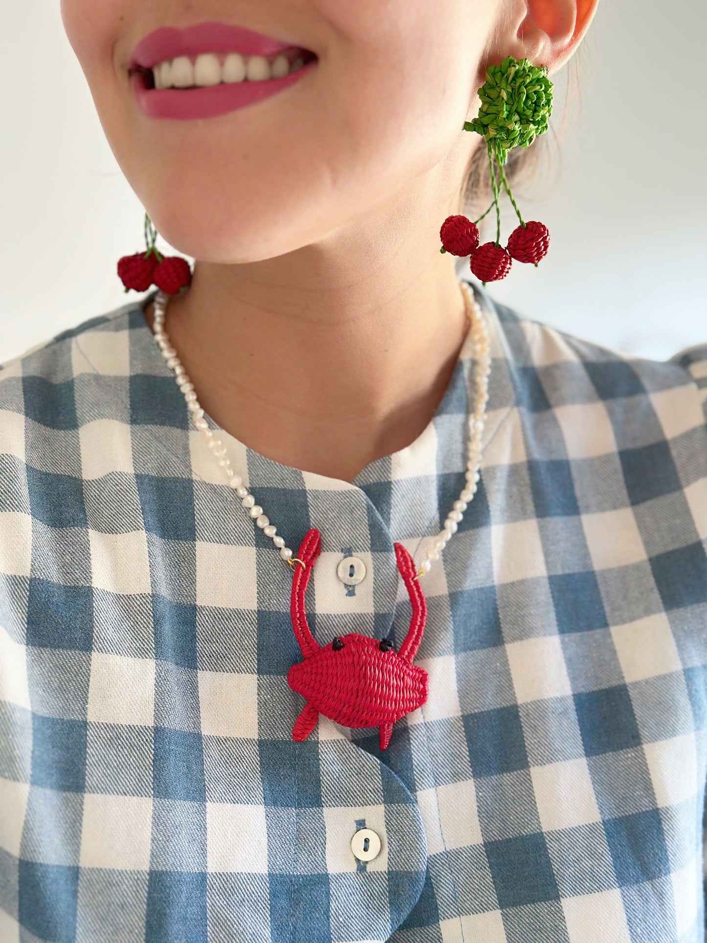 Collar Cangrejo (Perlas irregulares)
