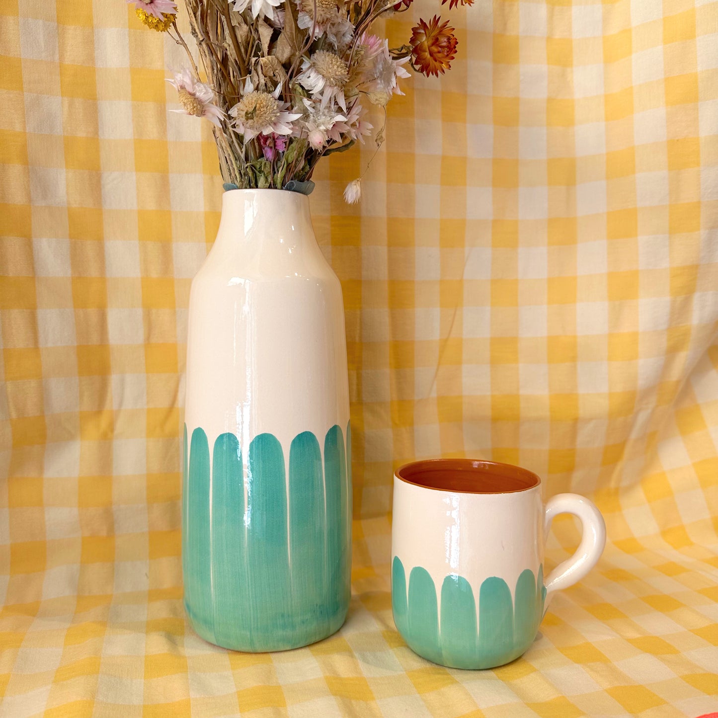 Taza Dedos - Verde agua