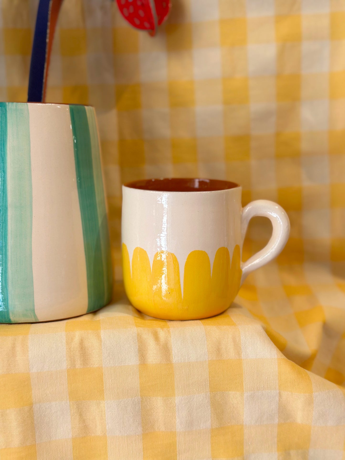 Taza dedos - amarilla