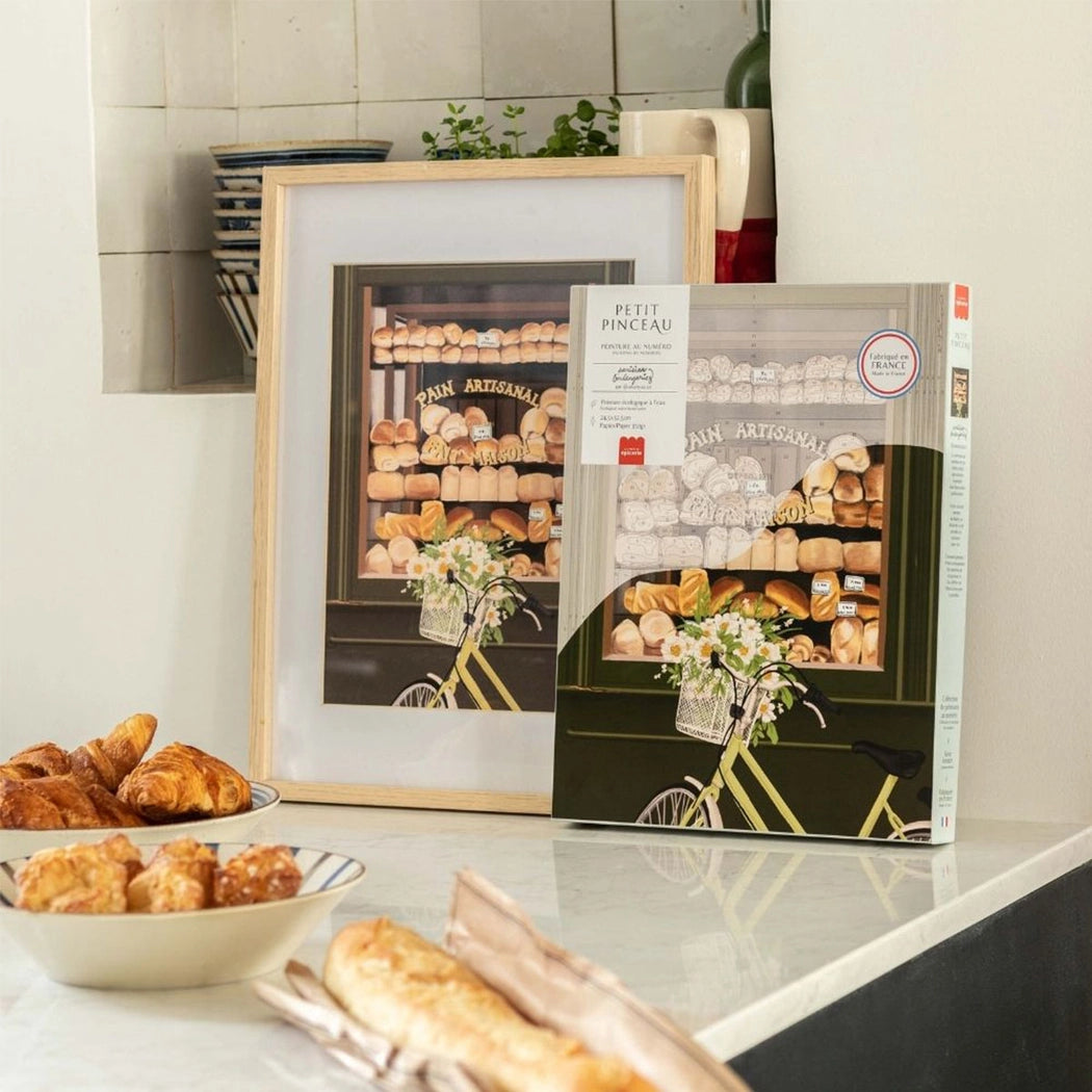 Kit de pintura por números - Panaderías parisinas de Ananya Bhanda