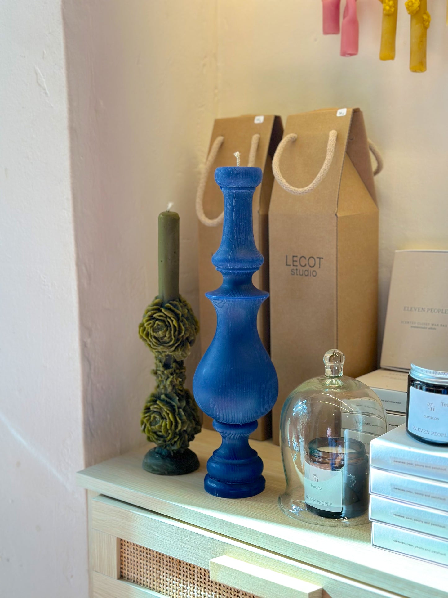 Vela decorativa Balaustre - azul