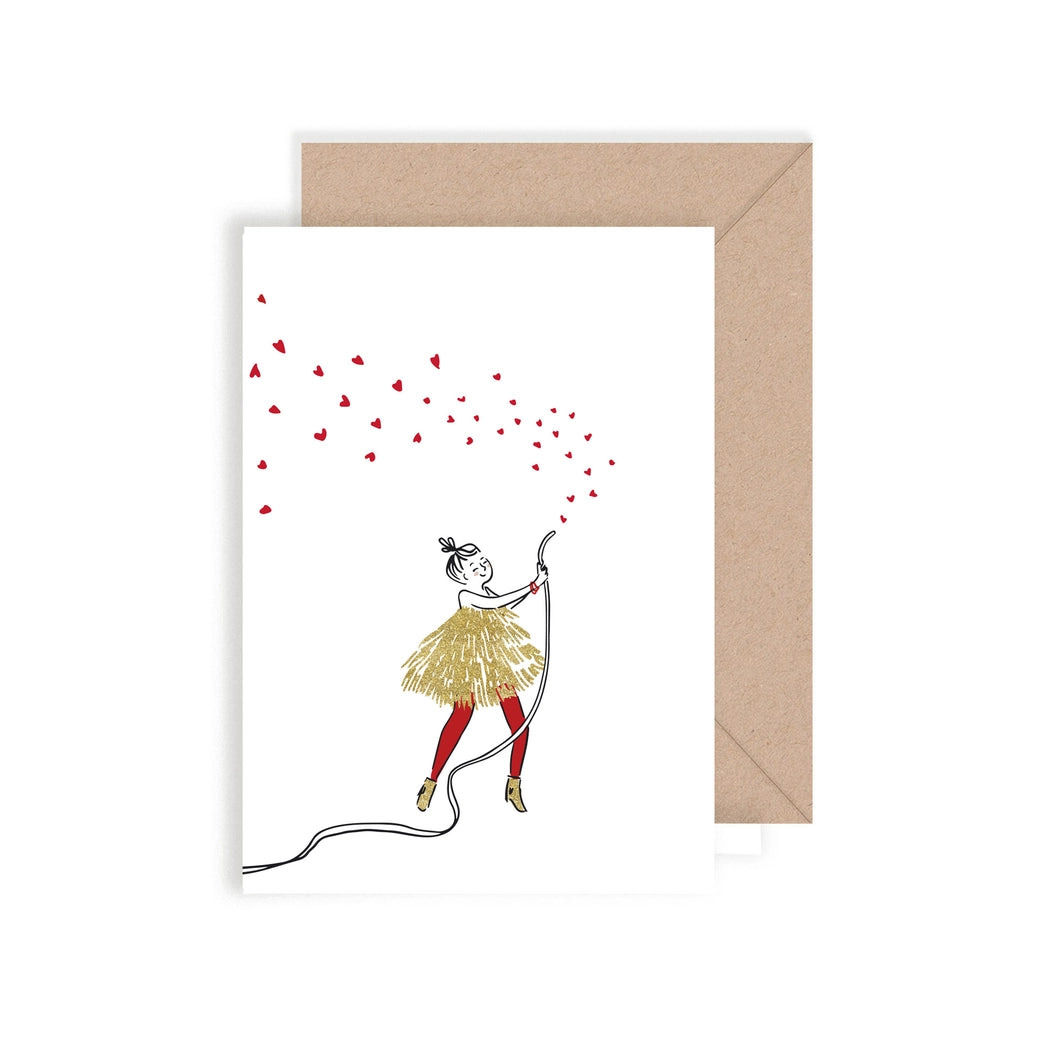 Postal Explosión de Corazón