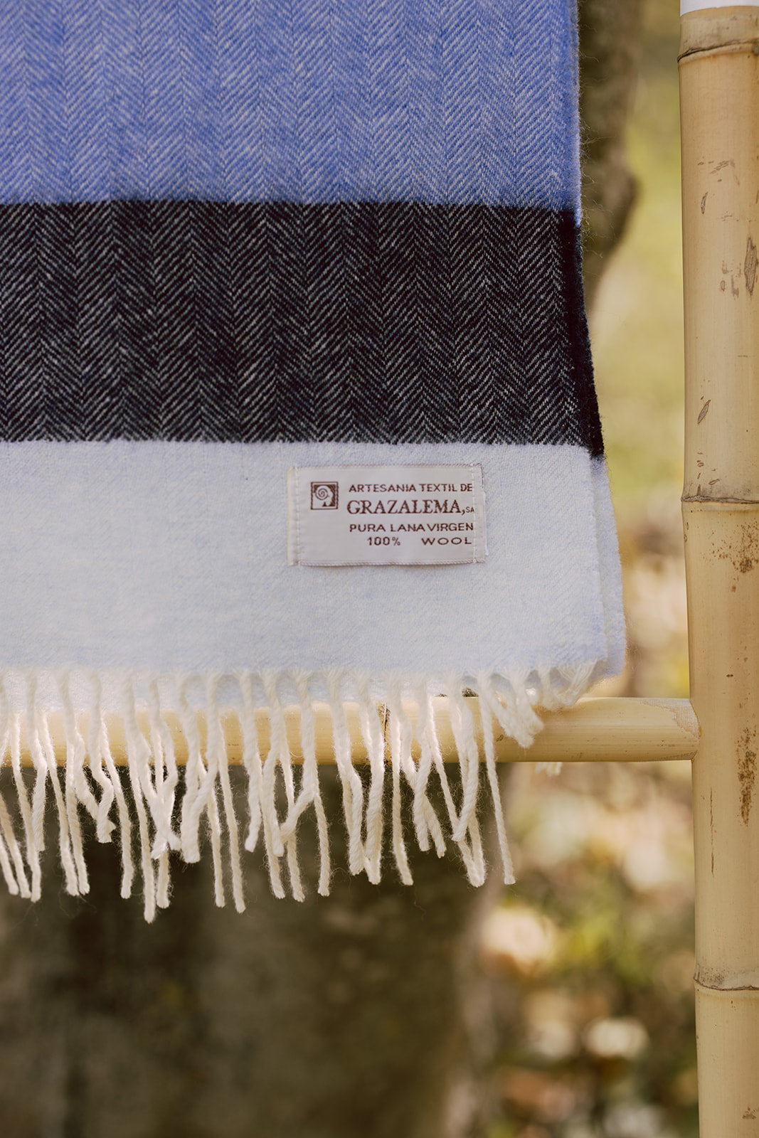 Bufanda Grazalema - Rayas azules
