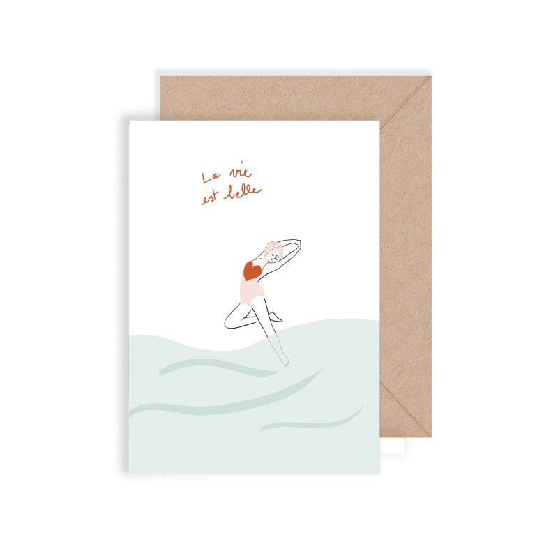 Postal La Vida es Bella