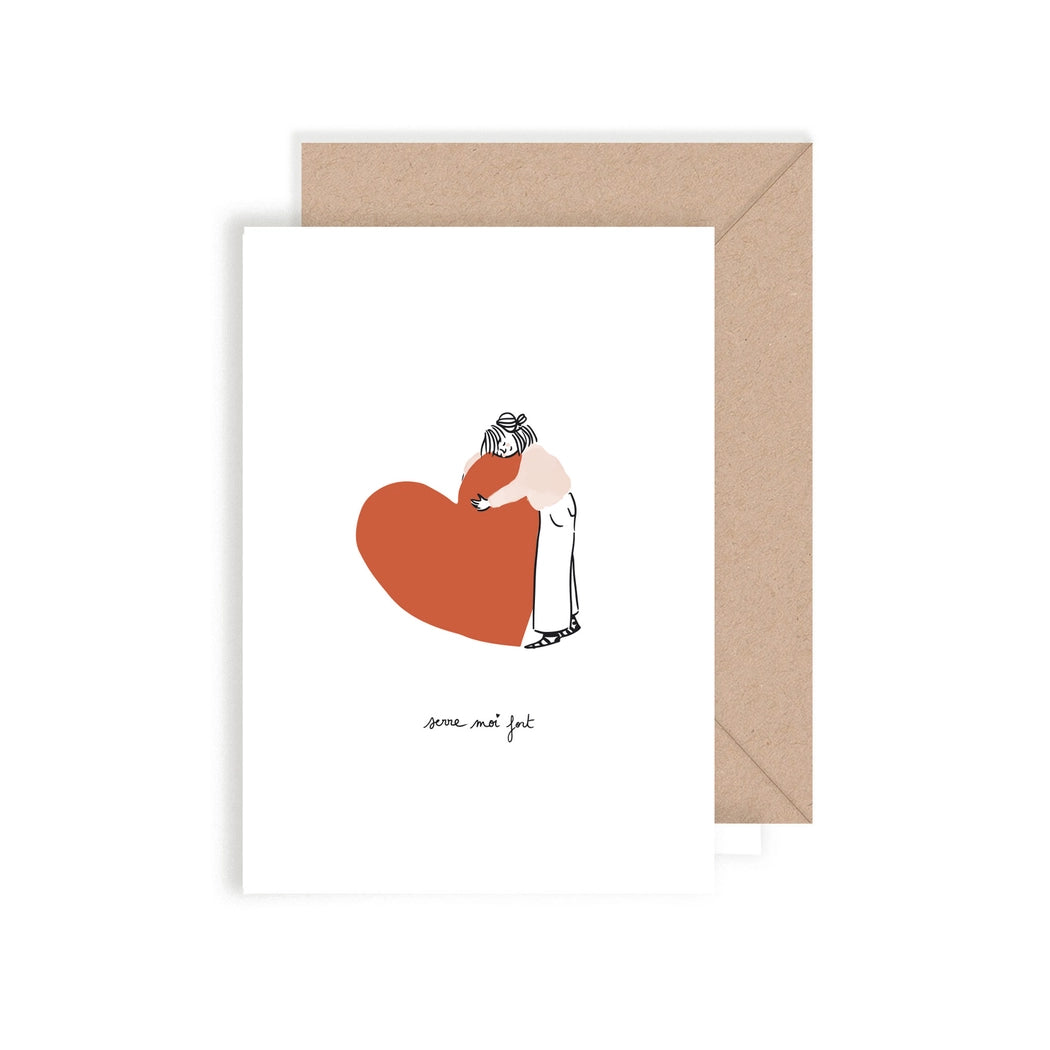 Postal Abrázame Fuerte