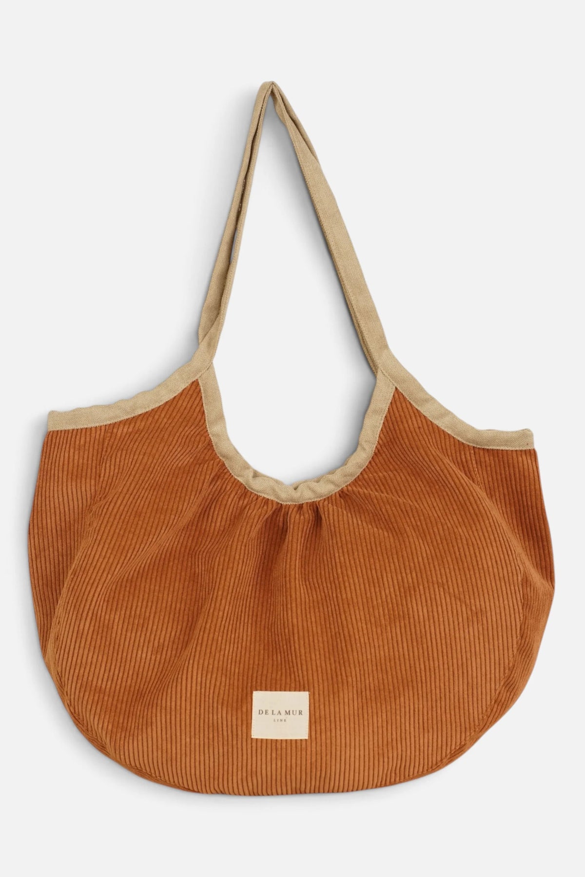Bolso ribeteado con cremallera Barro