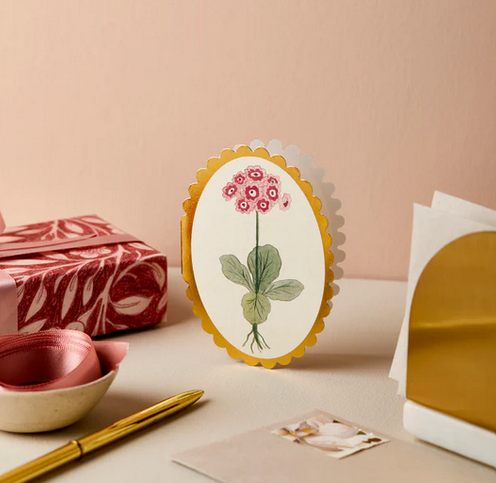Tarjeta mini - Flores rosas
