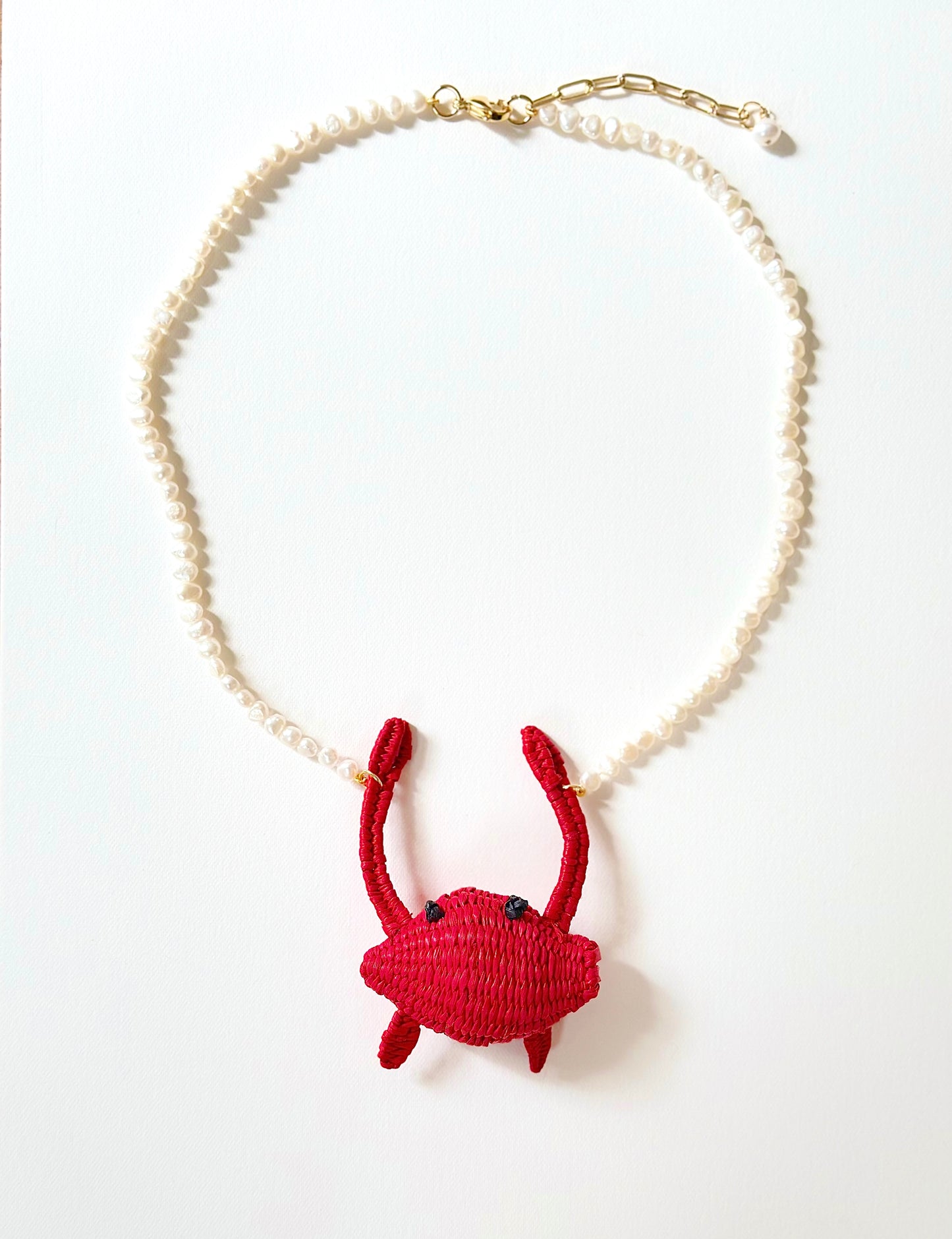 Collar Cangrejo (Perlas irregulares)