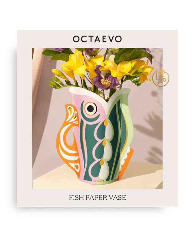 Mini Paper Vase Fish Splash