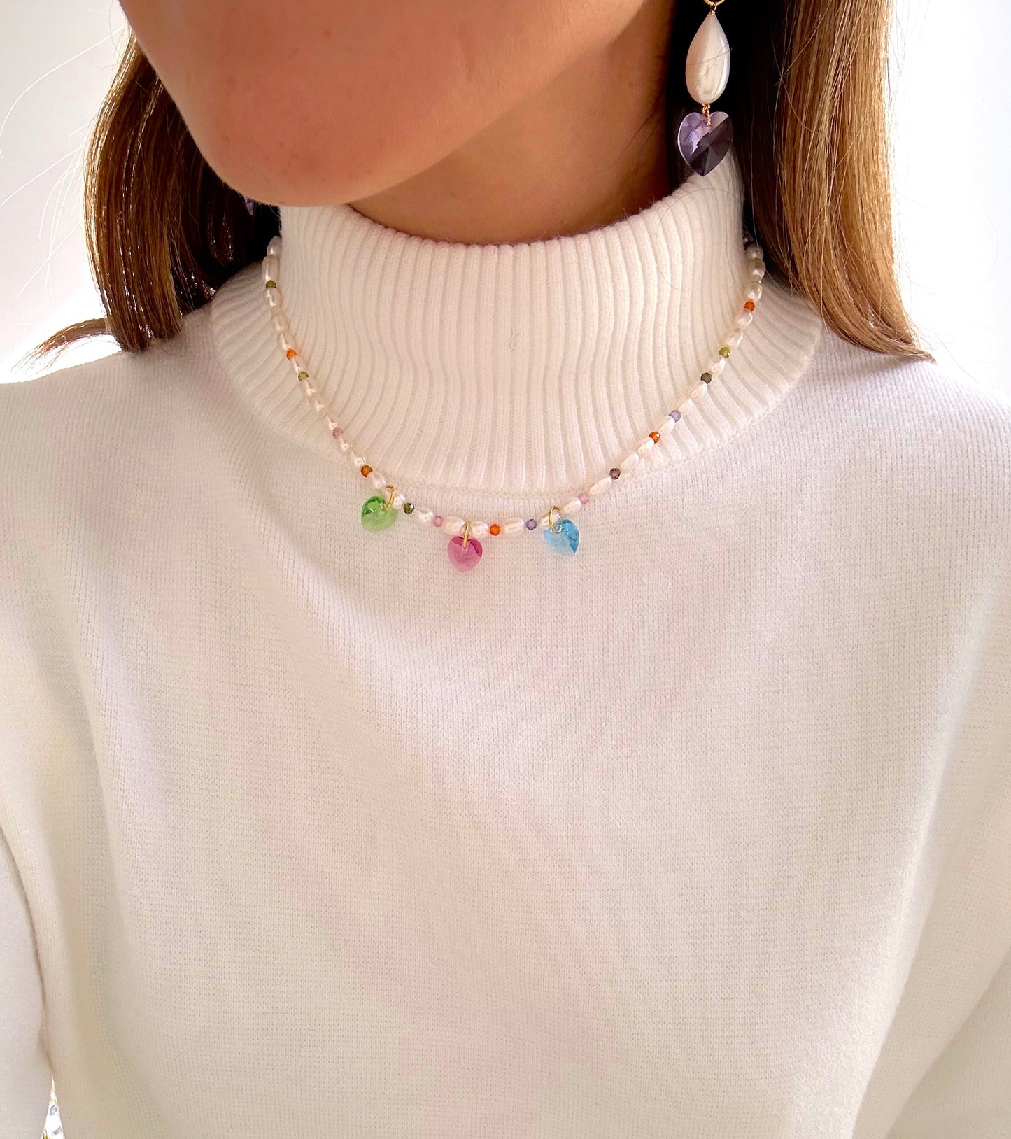 Collar Triple Heart