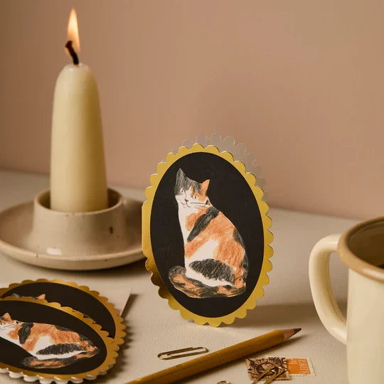Tarjeta mini - Gato calicó