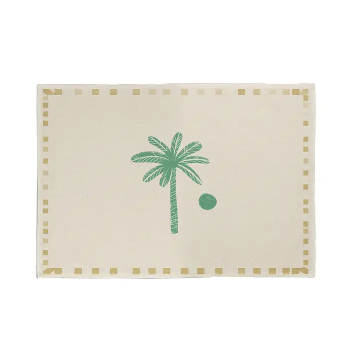 Juego de mesa 100% algodón / Palmera