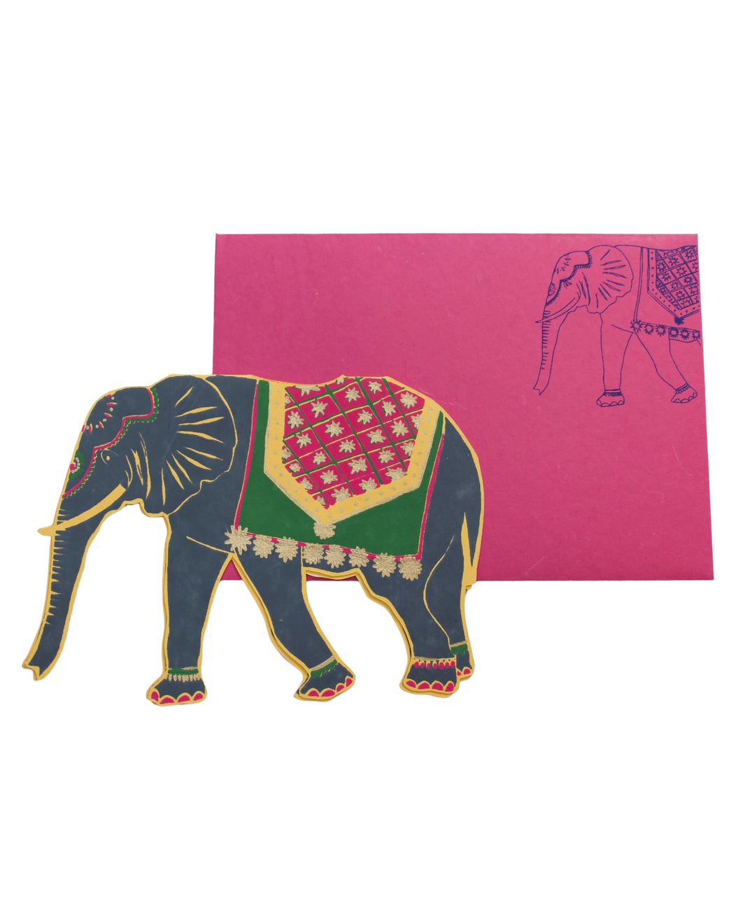 Tarjeta con forma de elefante