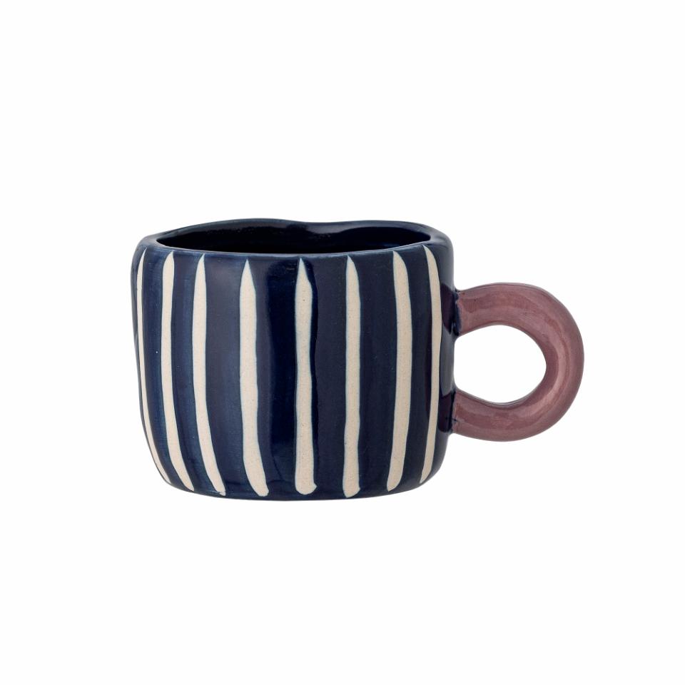 Taza Mini rayas azules y blancas