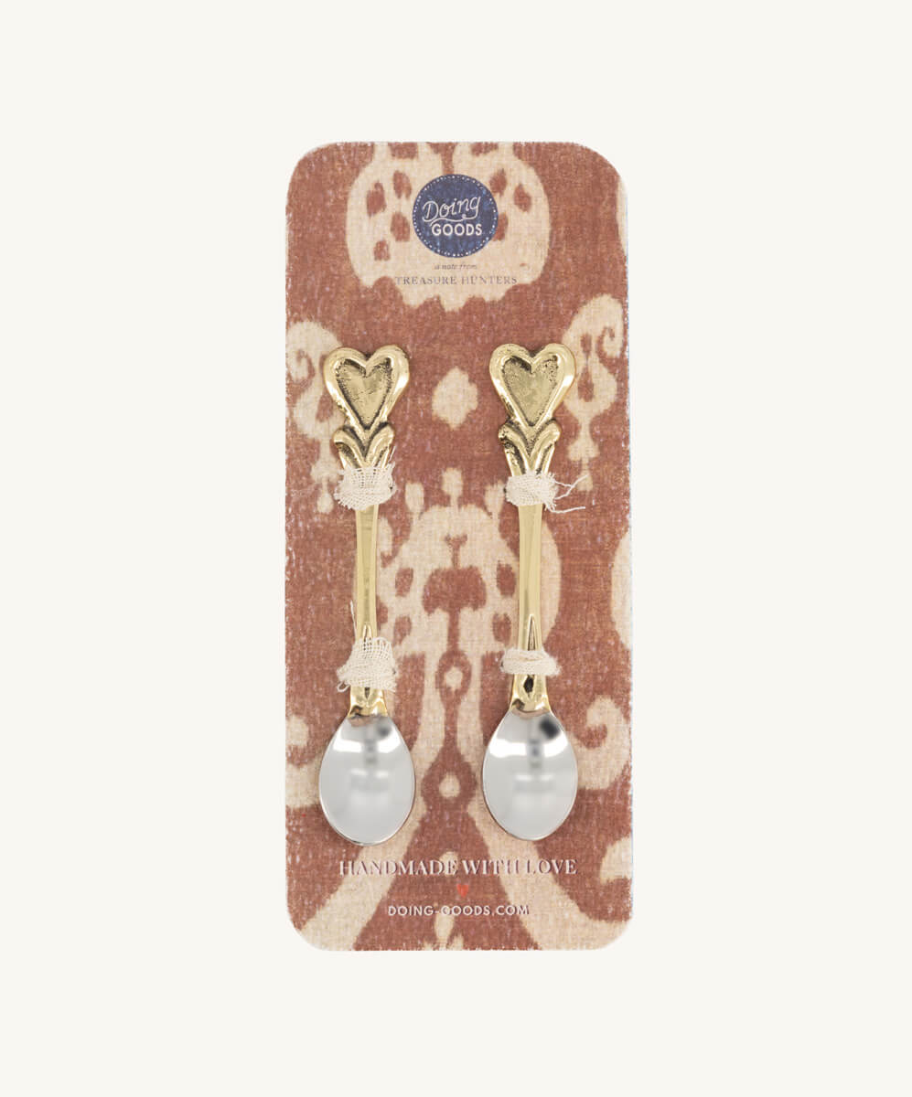 Set de 2 cucharas corazón