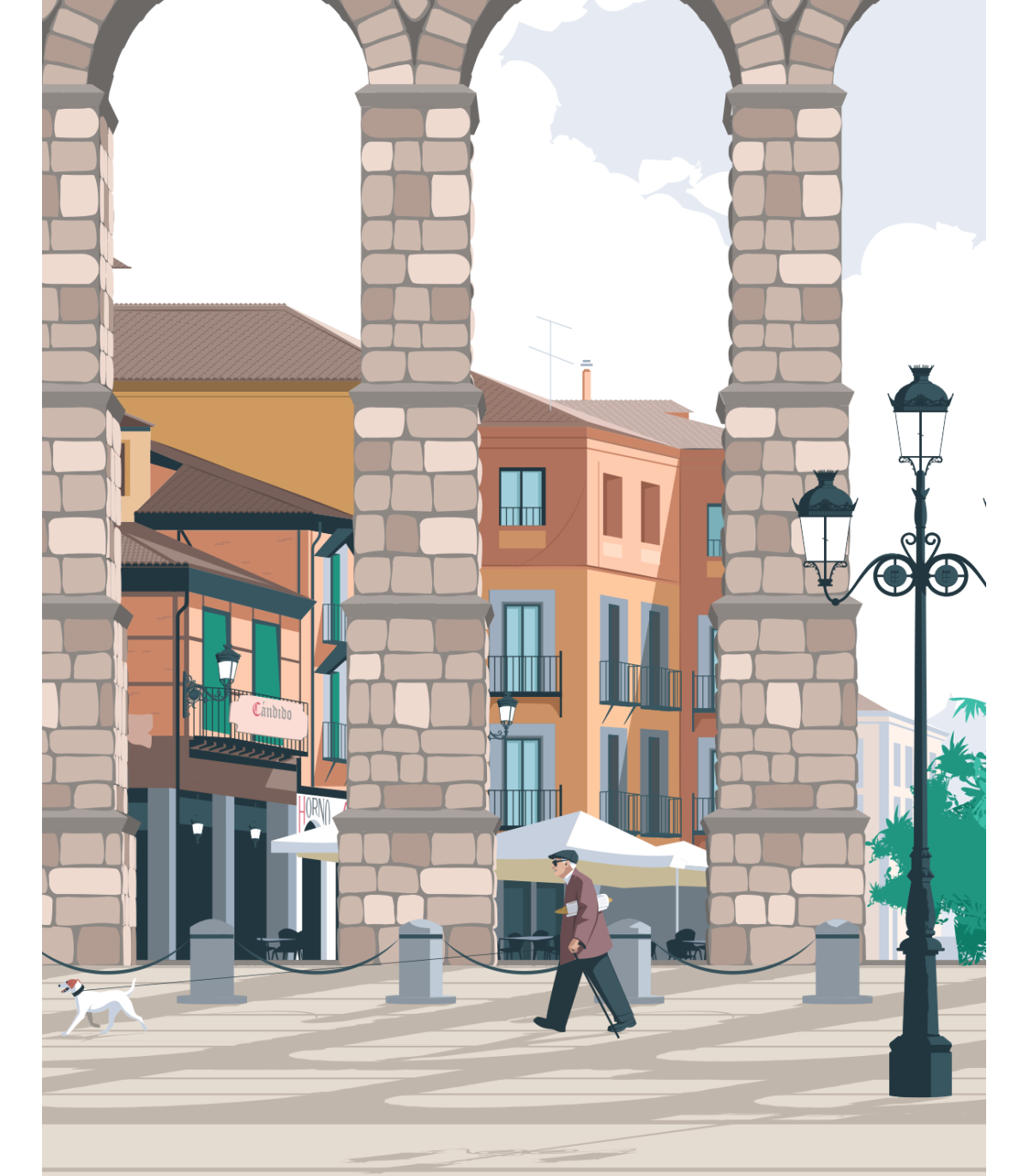 Lámina 'Acueducto de Segovia' A4