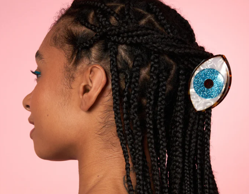 Pinza Ojo Azul Brillo