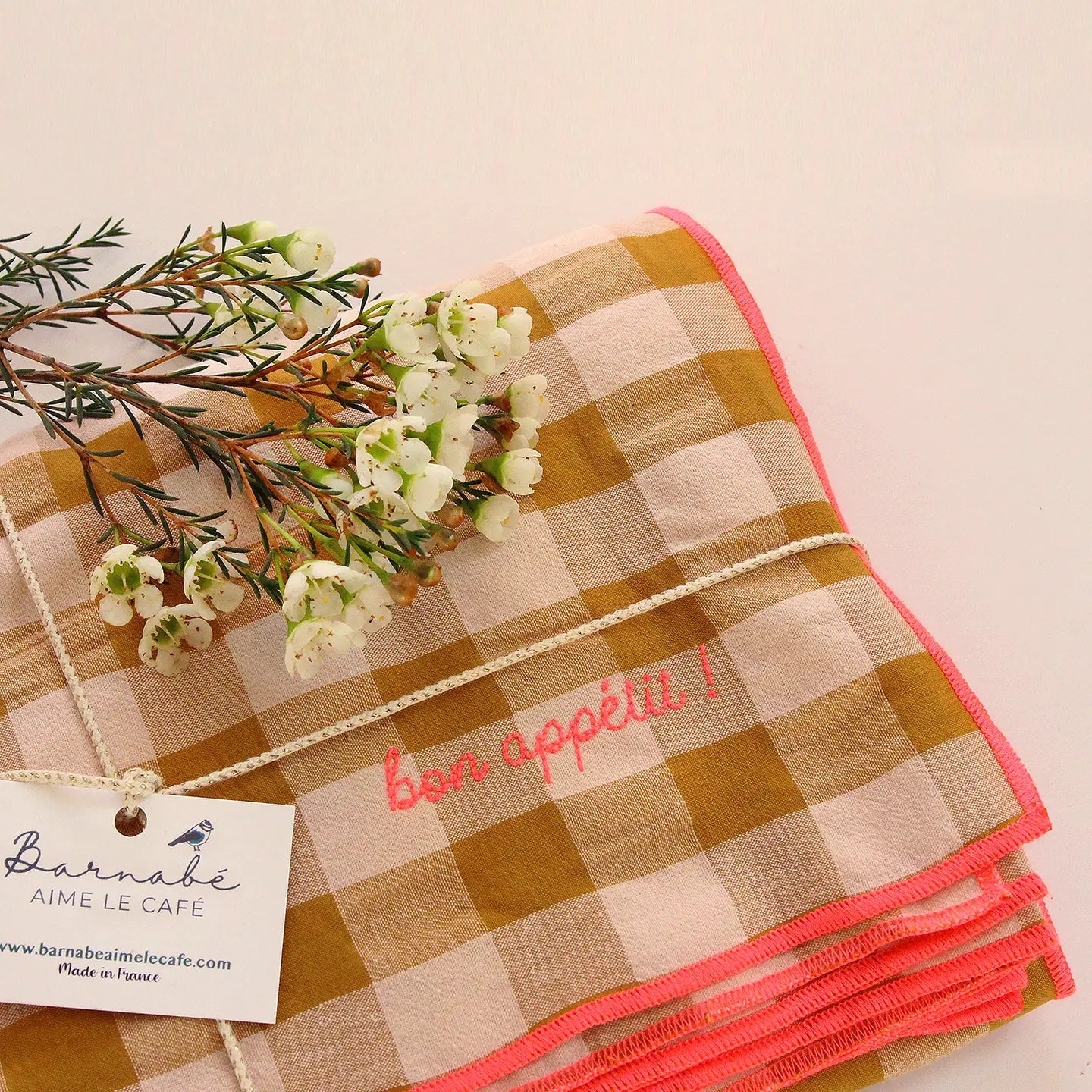 Mantel Cuadros Vichy - Mostaza