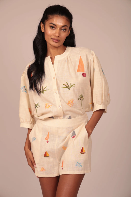Blusa Bateaux