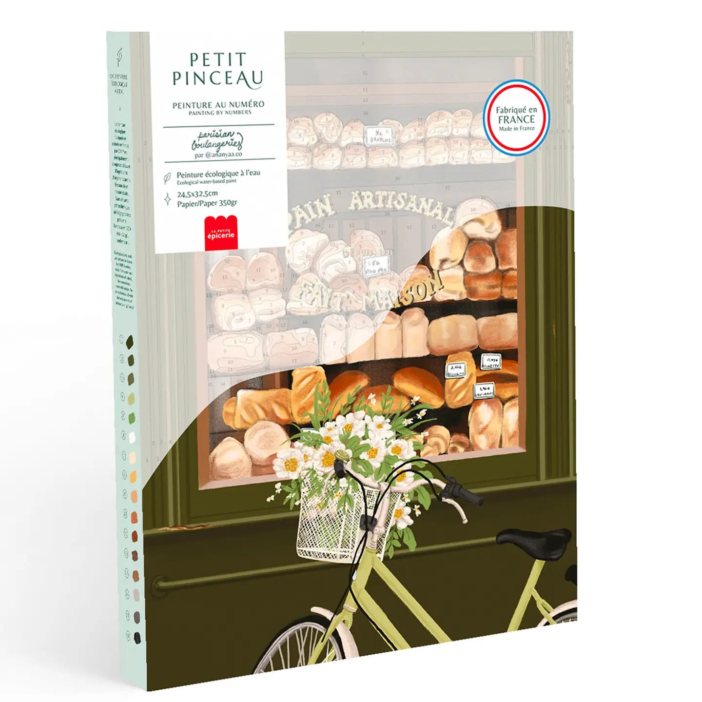 Kit de pintura por números - Panaderías parisinas de Ananya Bhanda