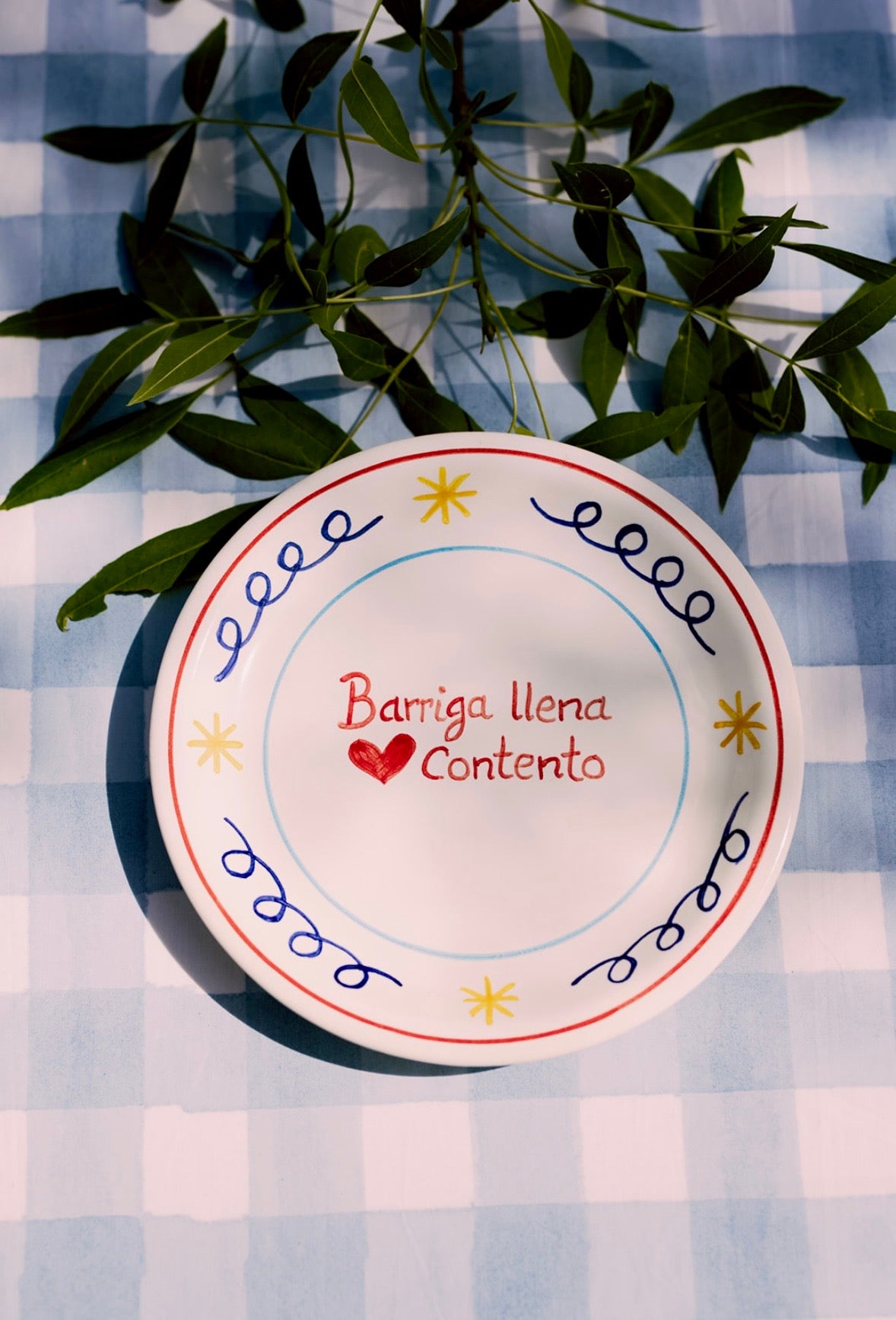 Plato 'Barriga llena corazón contento'