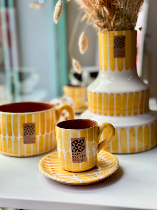 Set Expreso (Plato + taza) - Amarillo