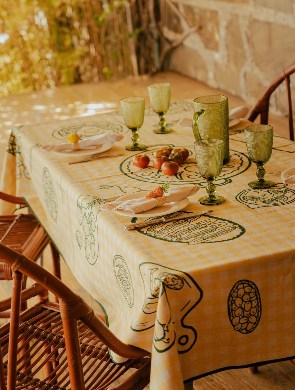 Mantel Vichy 140x220