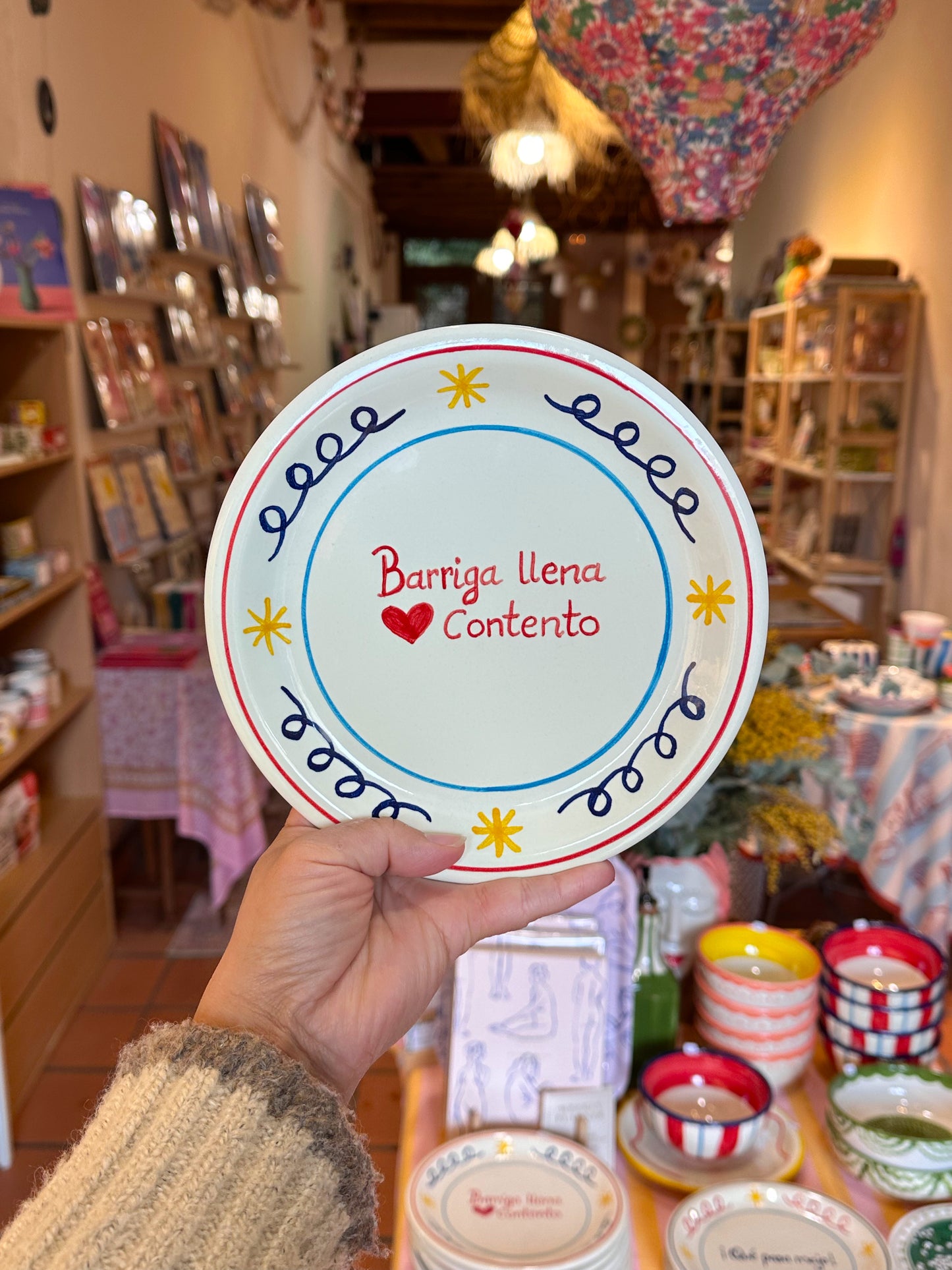 Plato 'Barriga llena corazón contento'