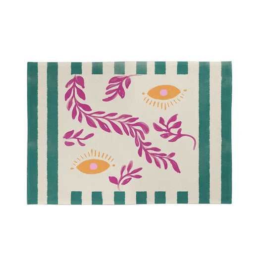 Juego de mesa de diseño en algodón / Rosa