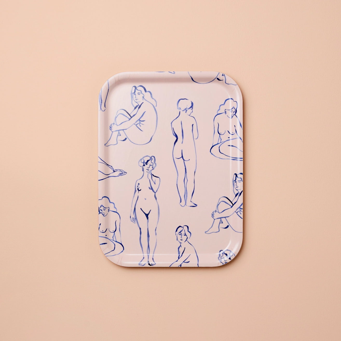Bandeja contrachapado de abedul  - Desnudos Azules