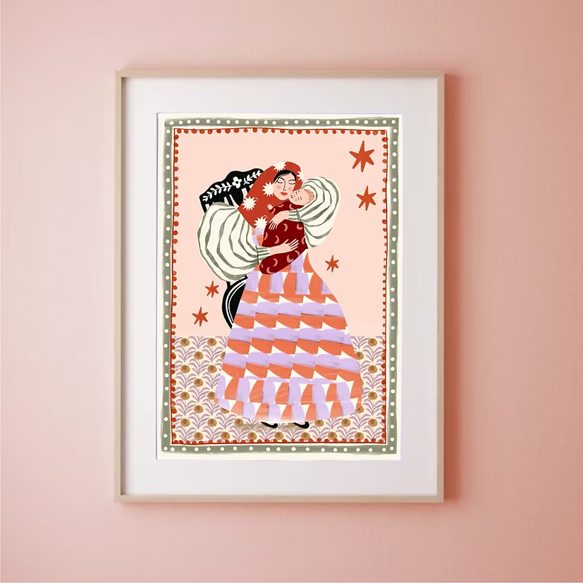 Carole Hillman - 'Folk woman and baby'