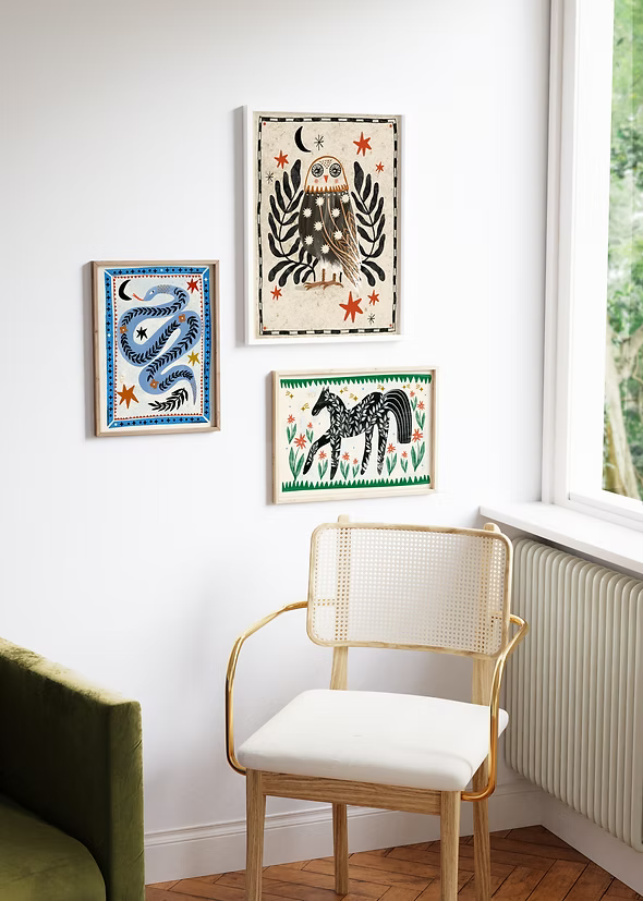 Carole Hillman - 'Folk Horse black'