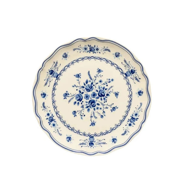 Plato postre vila - azul