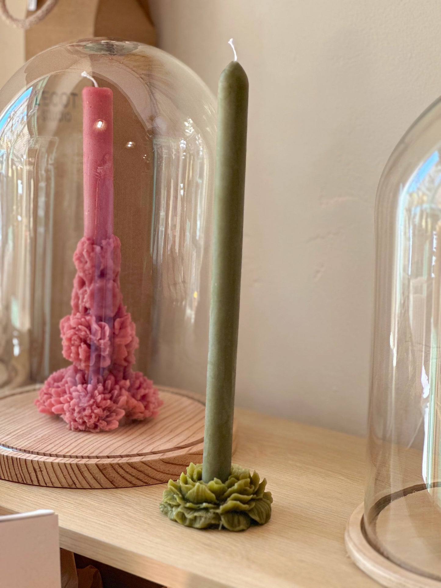 Vela Peonía - verde oscuro