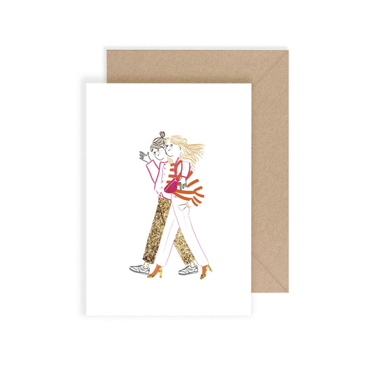 Postal Hola: Las dos chicas