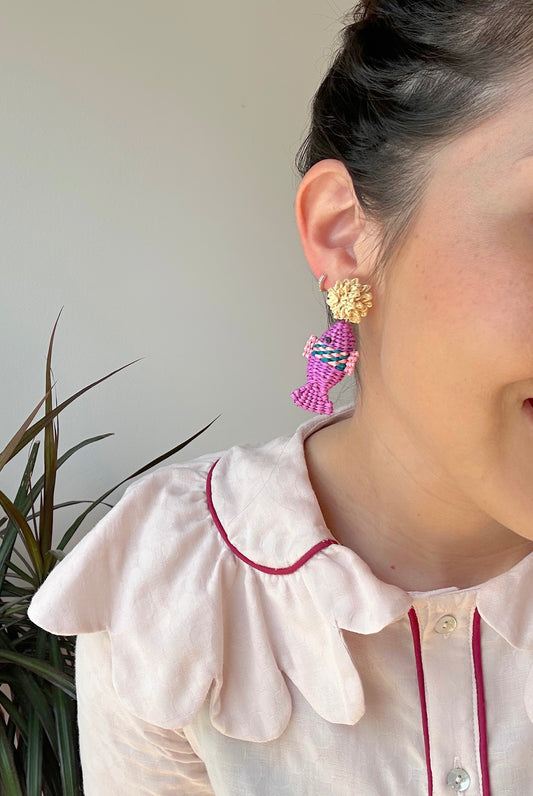 Pendientes Pez Malva