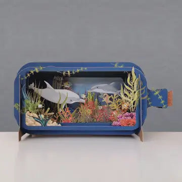 Tarjeta Desplegable - Acuario