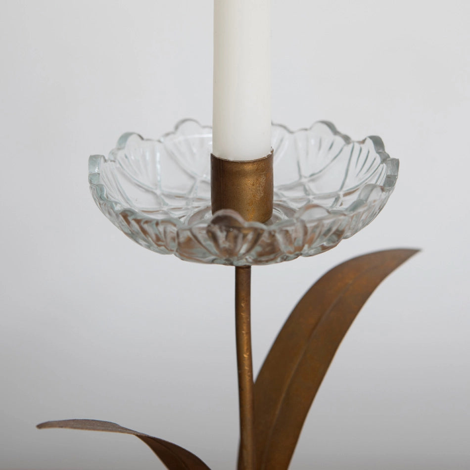 Candelabro Flor de cristal