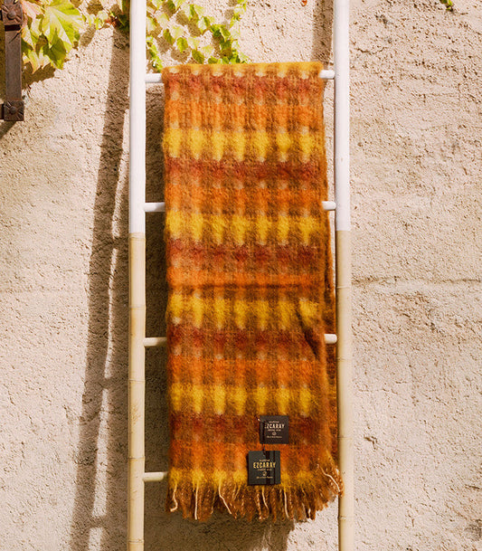 Manta Mohair Ezcaray - Marrón