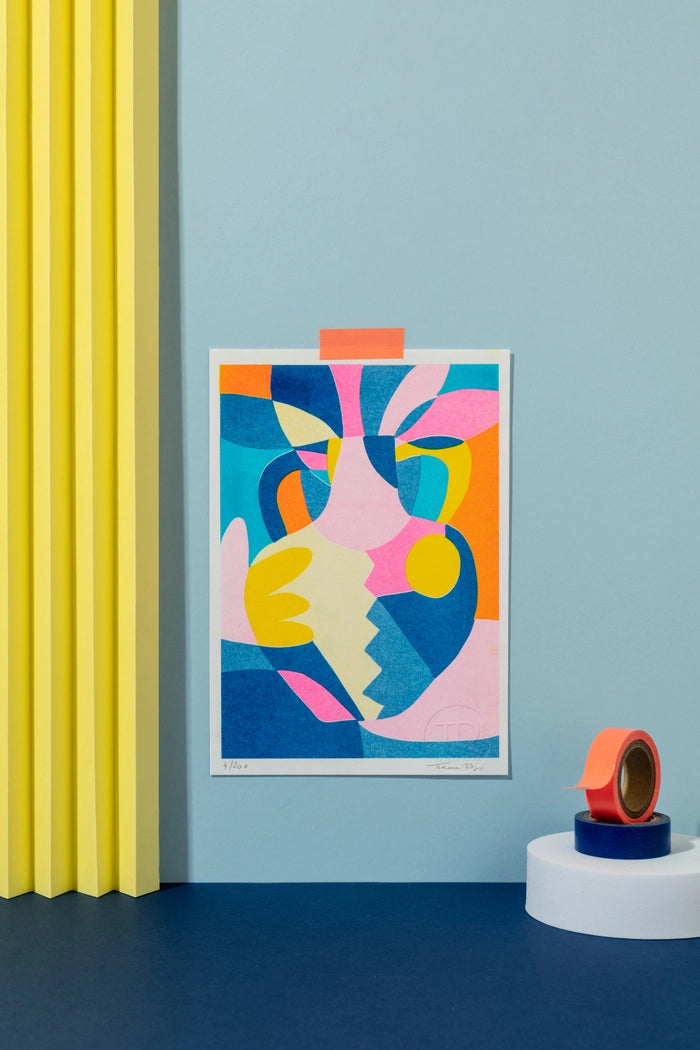 Risoprint Collage Pot