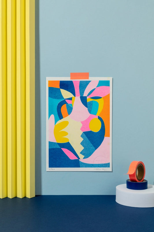 Risoprint Collage Pot