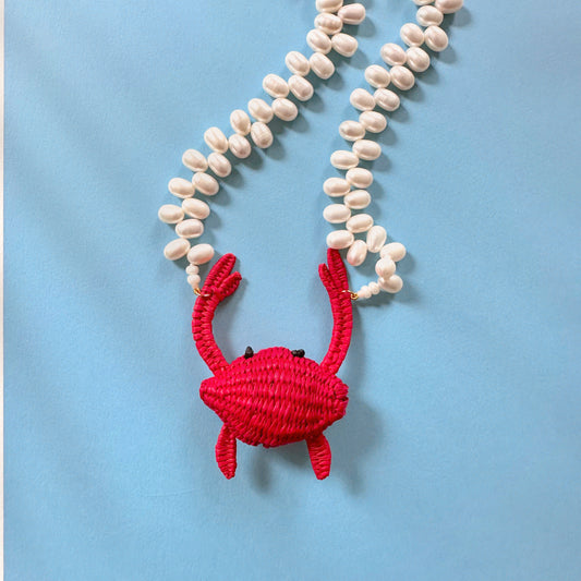 Collar Cangrejo (Perlas Ovaladas)