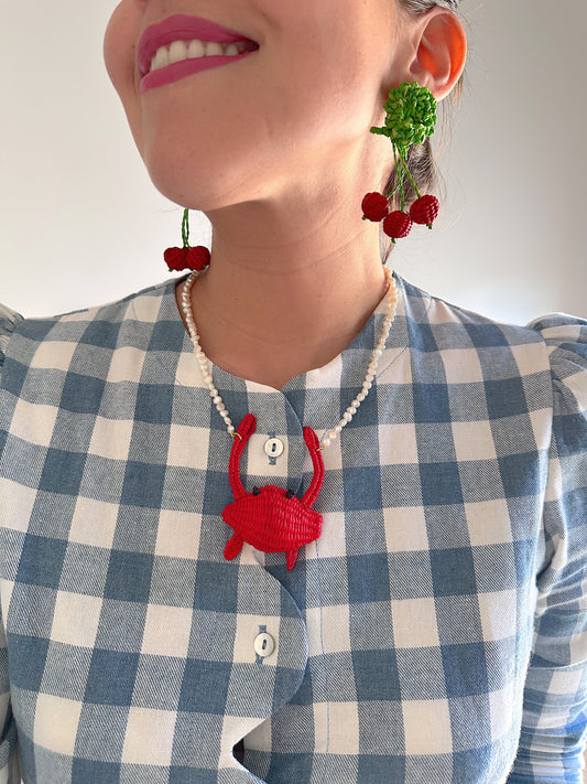 Collar Cangrejo (Perlas irregulares)