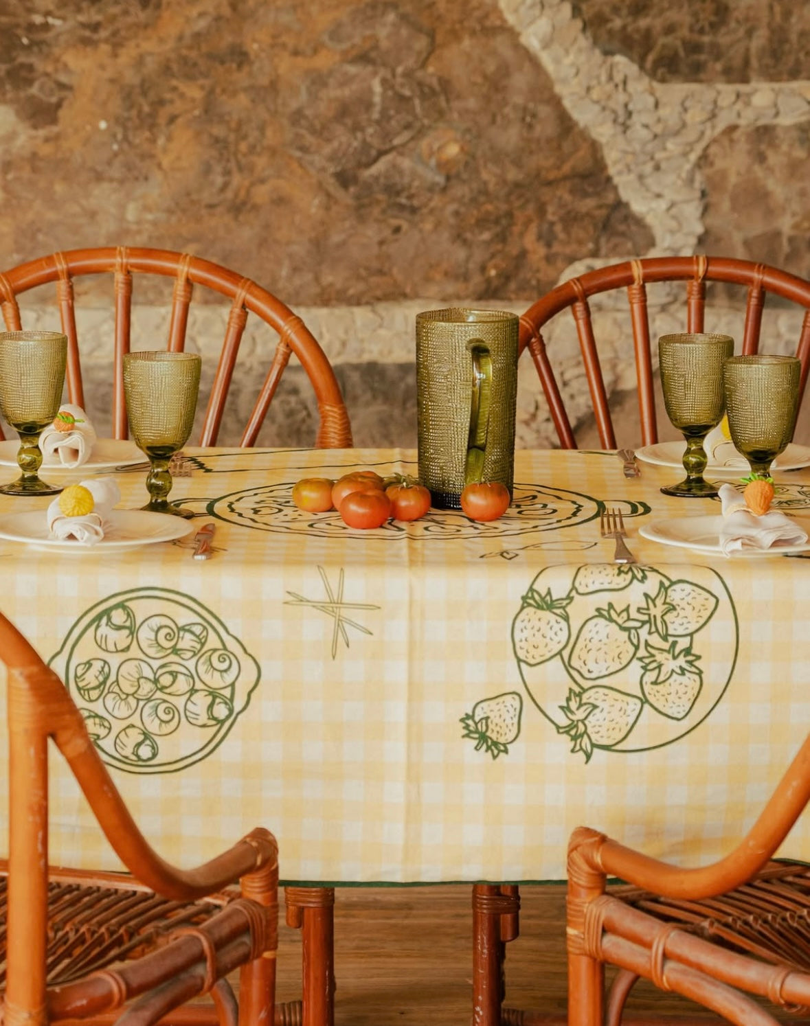 Mantel Vichy 140x220