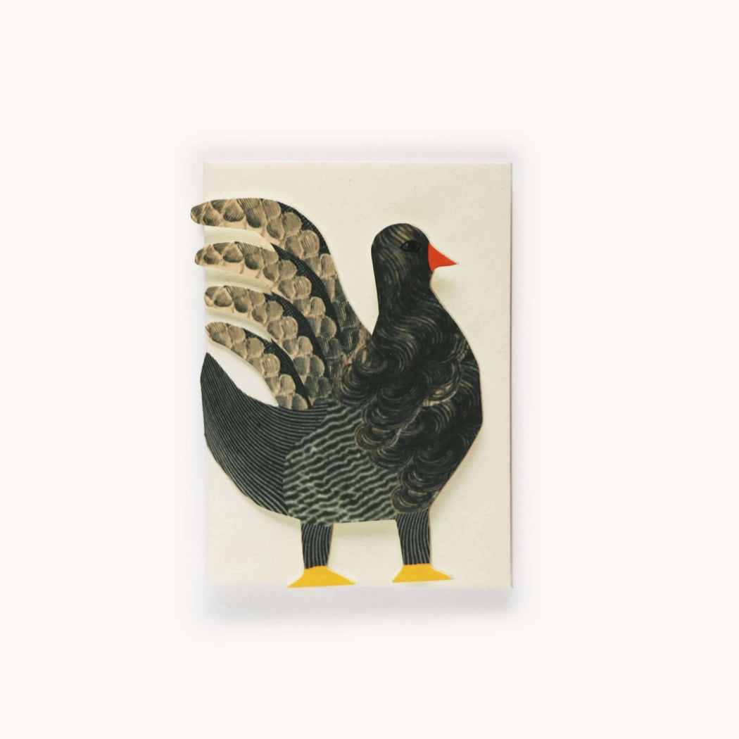 Tarjeta acordeón "Gallinas"
