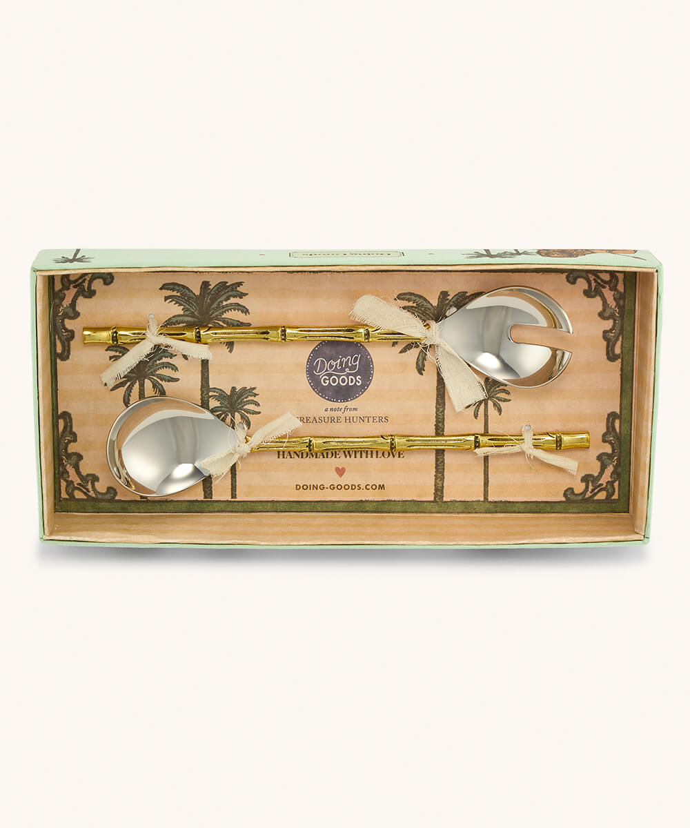 Set para servir ensalada en caja de regalo