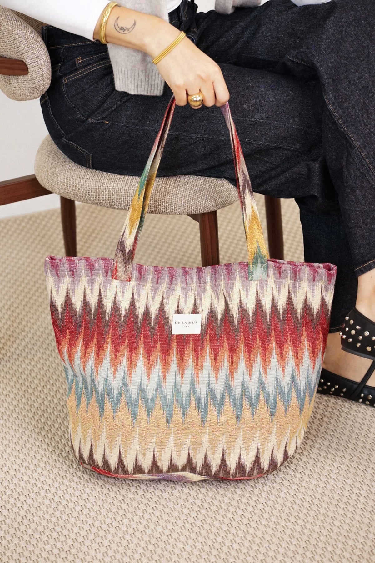 Bolsa grande con cremallera "Guana"
