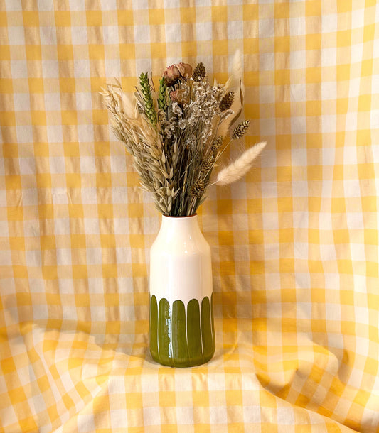 Jarrón mediano Dedos - verde oliva